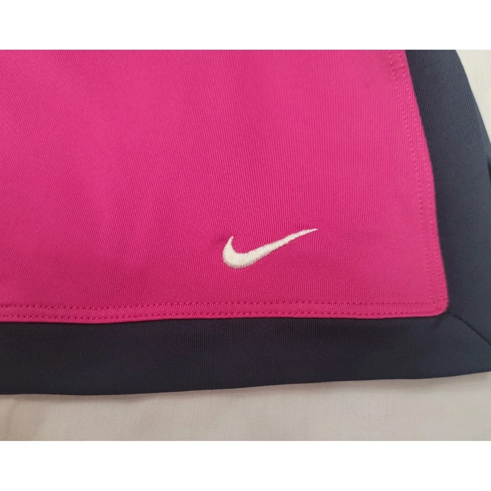 Nike Court Dri-FIT Skort Pink Navy Blue Athletic Skirt Women 1X 427073-681
